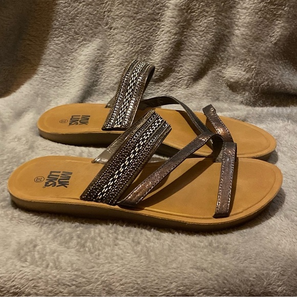 Muk Luks Shoes‎ Sandals Women’s Size 10 Slip On Open Toe - Picture 2 of 8